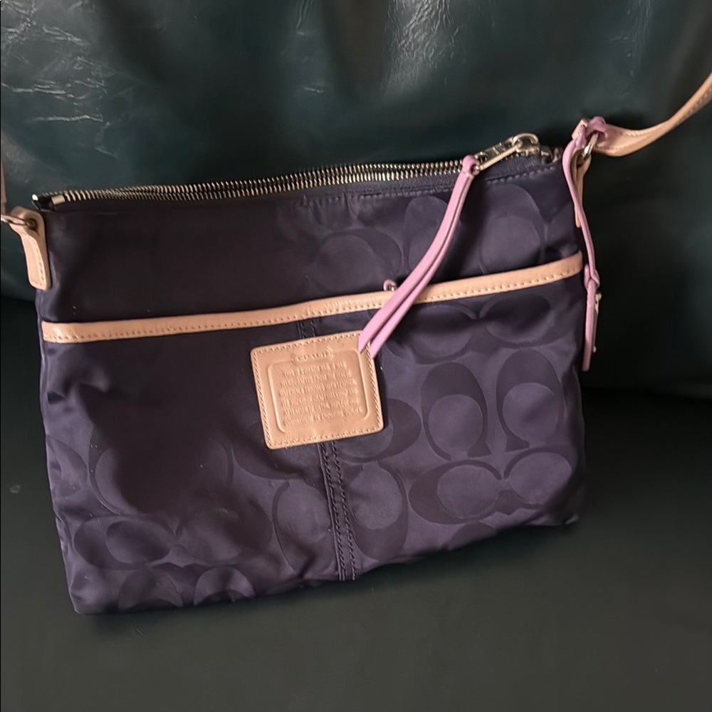 Coach Purple and Pink Crossbody Bag